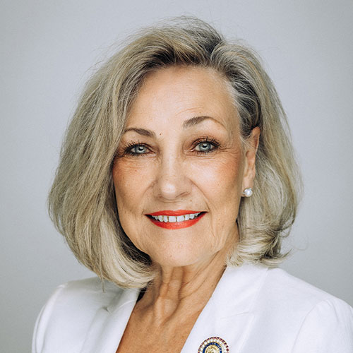 Borad President, Charmaine Caccioppi